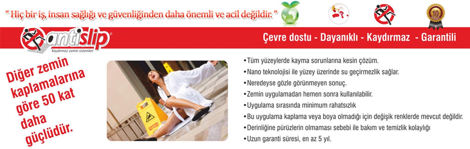 AntiSLIP® kaydırmaz zemin uygulaması